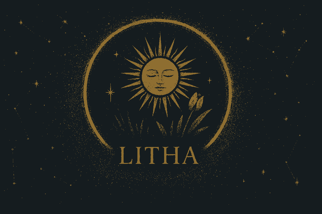 Symbol der Sonne für das Jahreskreisfest Litha.