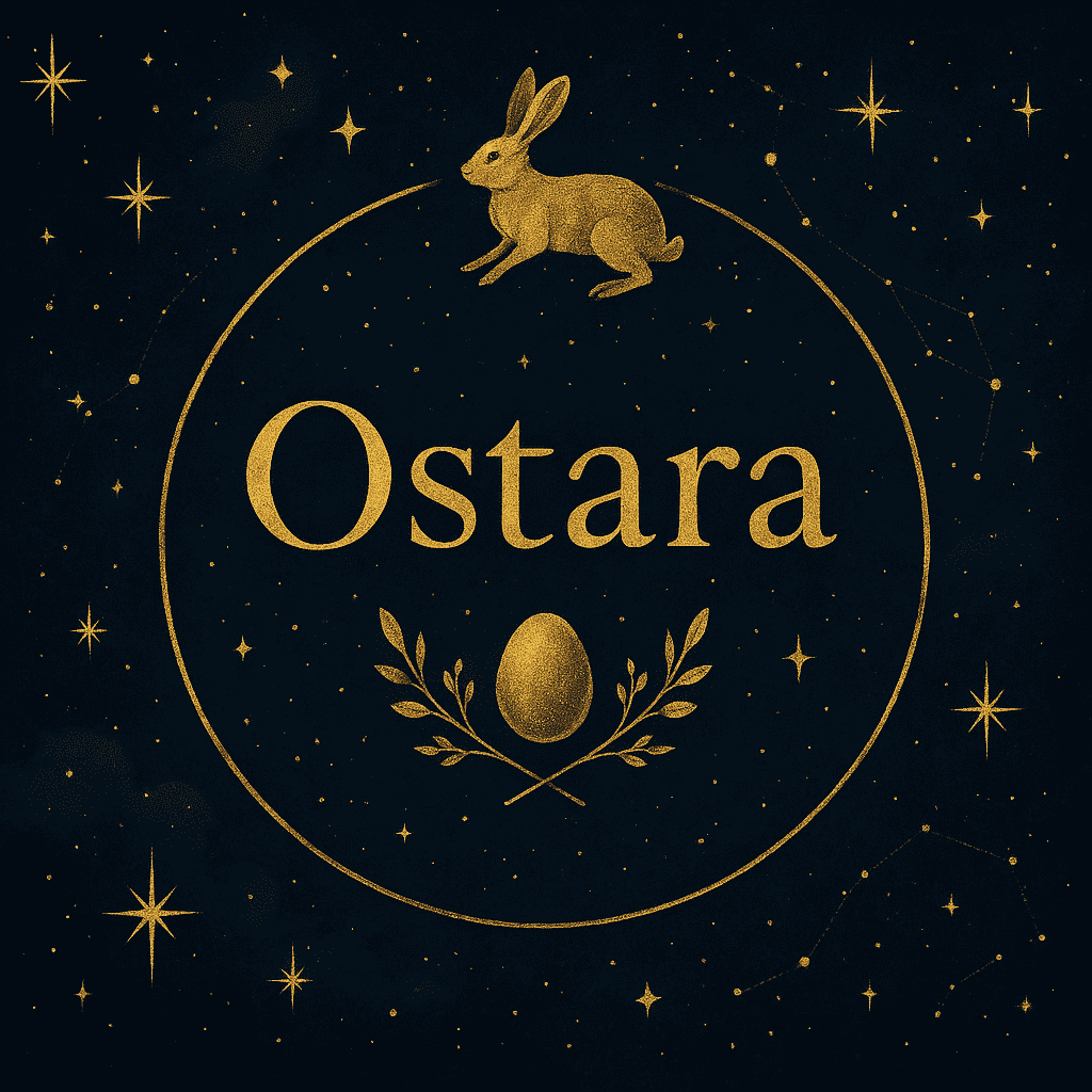 Man sieht das Symbol Ei für das Jahreskreisfest Ostara